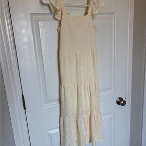 Love Squared Cream Eyelet Dress